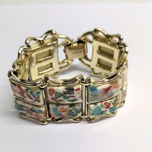 Coro Gold Bracelet with Pastel Confetti Inlay